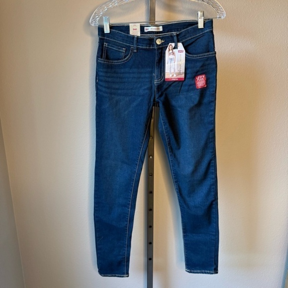 NWT Levi’s 710 super skinny girls size 16 dark wash jeans with stretch